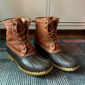 L.L. Bean Duck boots, Shearling-lined, size 9